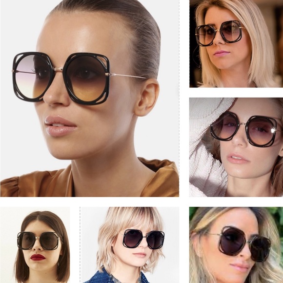CHRISTIAN DIOR OVERSIZED UNIQUE BLACK FRAME FROM THE DIRECTIONS COLLECTION - Picture 15 of 16